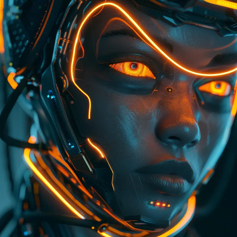 Orange eyes
